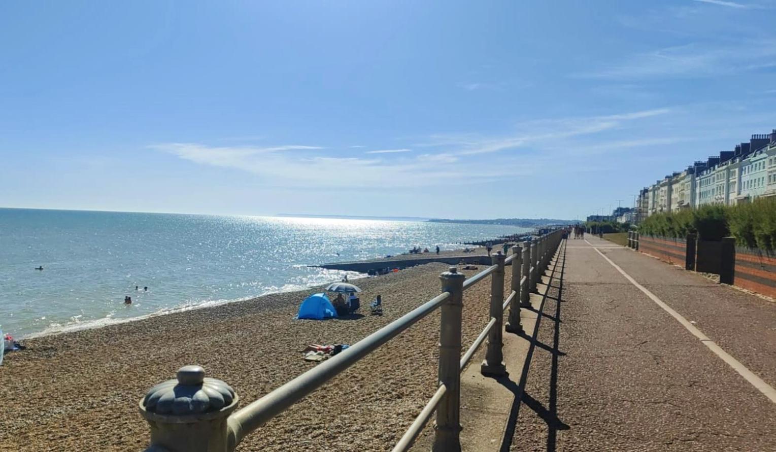 Stunning Seafront Flat,St Leonards Leilighet Eksteriør bilde